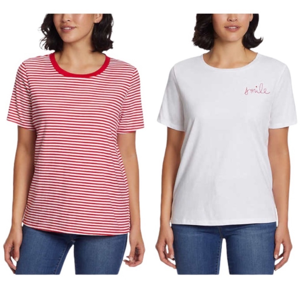 2 Ella Miss crewneck shirt sleeve shirts XL Brand New